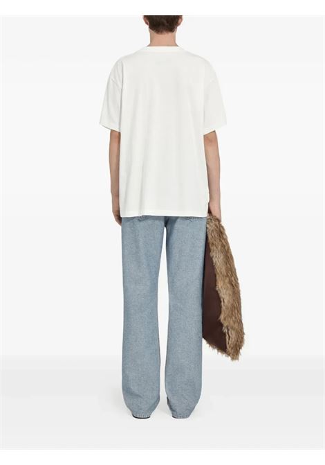 t-shirt con toppa uomo bianca MM6 MAISON MARGIELA | SH0GC0032 S24312100
